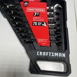 Craftsman 7-PC Gunmetal Chrome Wrench Set - SAE - Model CMMT12062