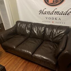 Leather Couch And Love Seat 