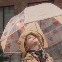 New Kids  Coco Village Rain Bucket  Hat & Matching Umbrella $40