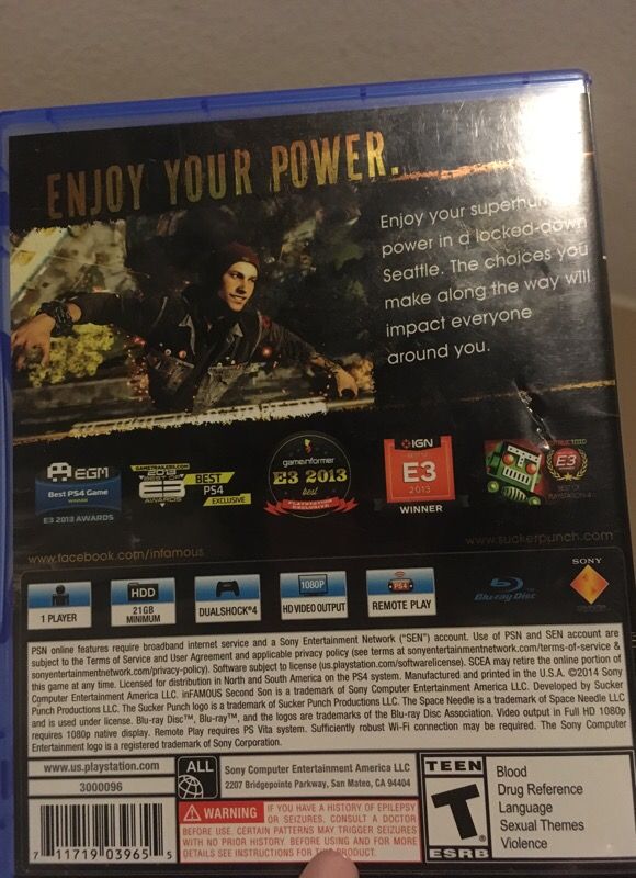 InFamous second son limited edition