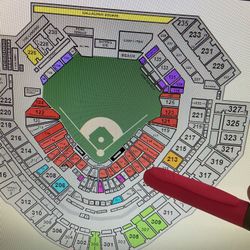 2 Padres San Diego V. Texas Rangers 7/30 @110 Sec.209 Row7 Seat 1/2