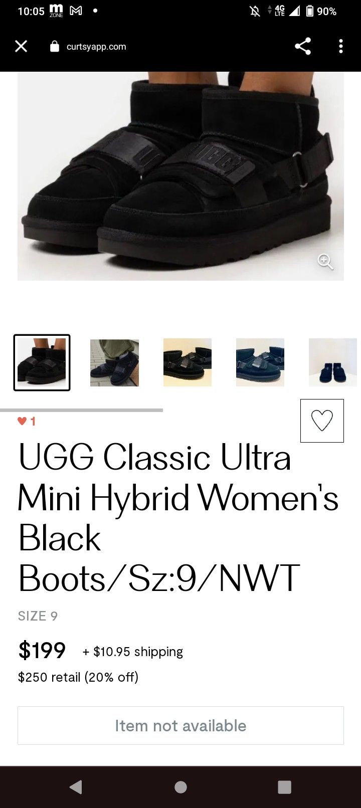 Brand-new UGG MINI HYBRID WOMENS Size 8
