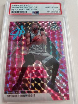Psa Dna Spencer Dinwiddie Autographed Mosaic