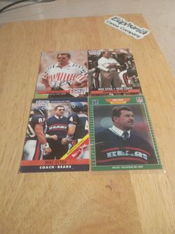 Mike Ditka. 4 cards