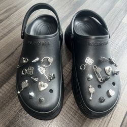 Balenciaga, Mule Crocs, Black, 43