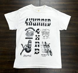 4Hunnid Youth Cream T-Shirt – Size Medium