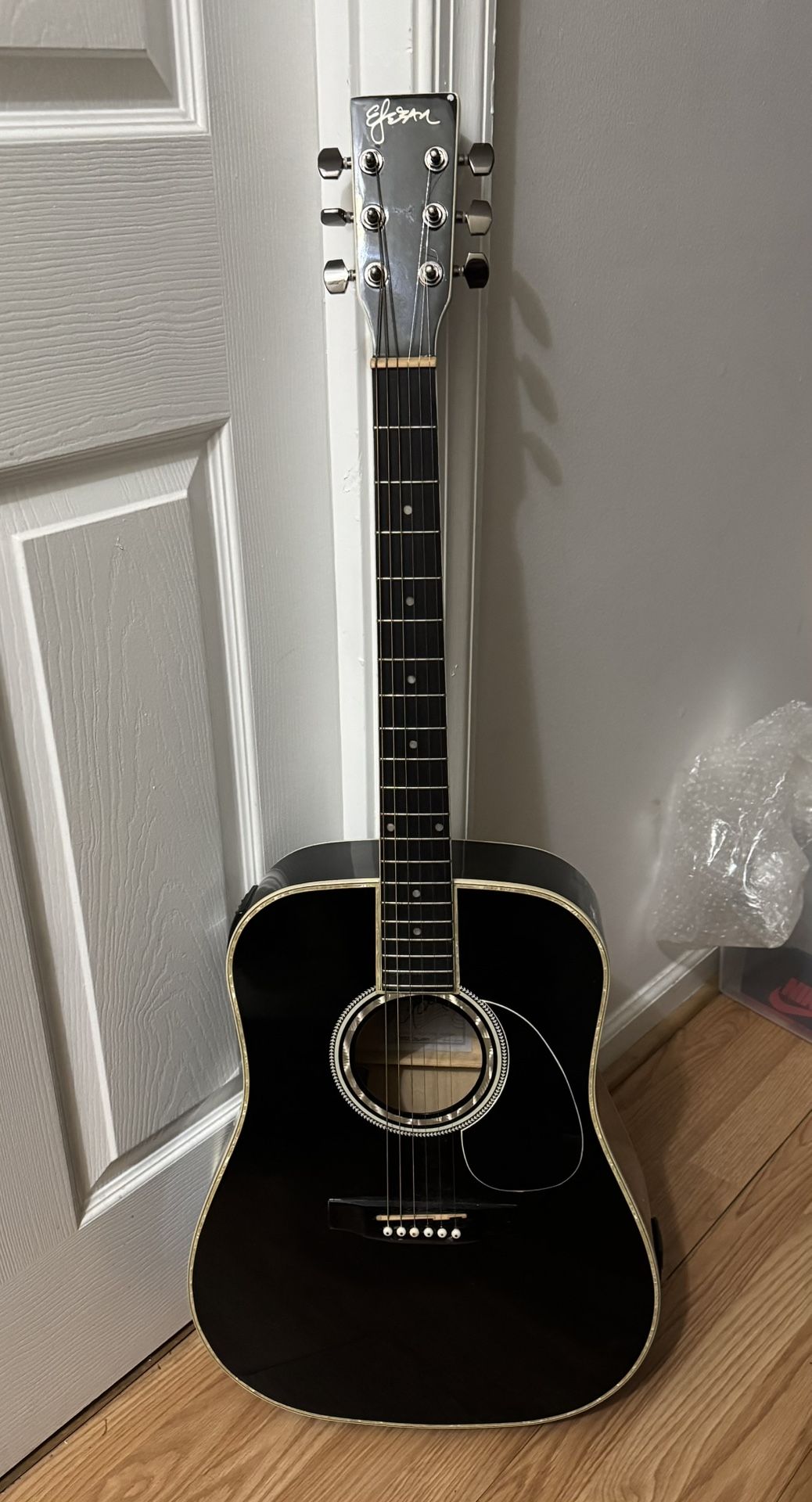 American Legacy Black Mist Limited Edition Acoustic Electric Guitar and Case (Signed)
