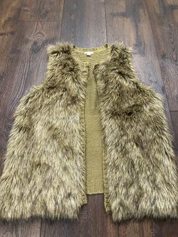 Women’s Brown Fur Vest size XL By Xhilaration #21