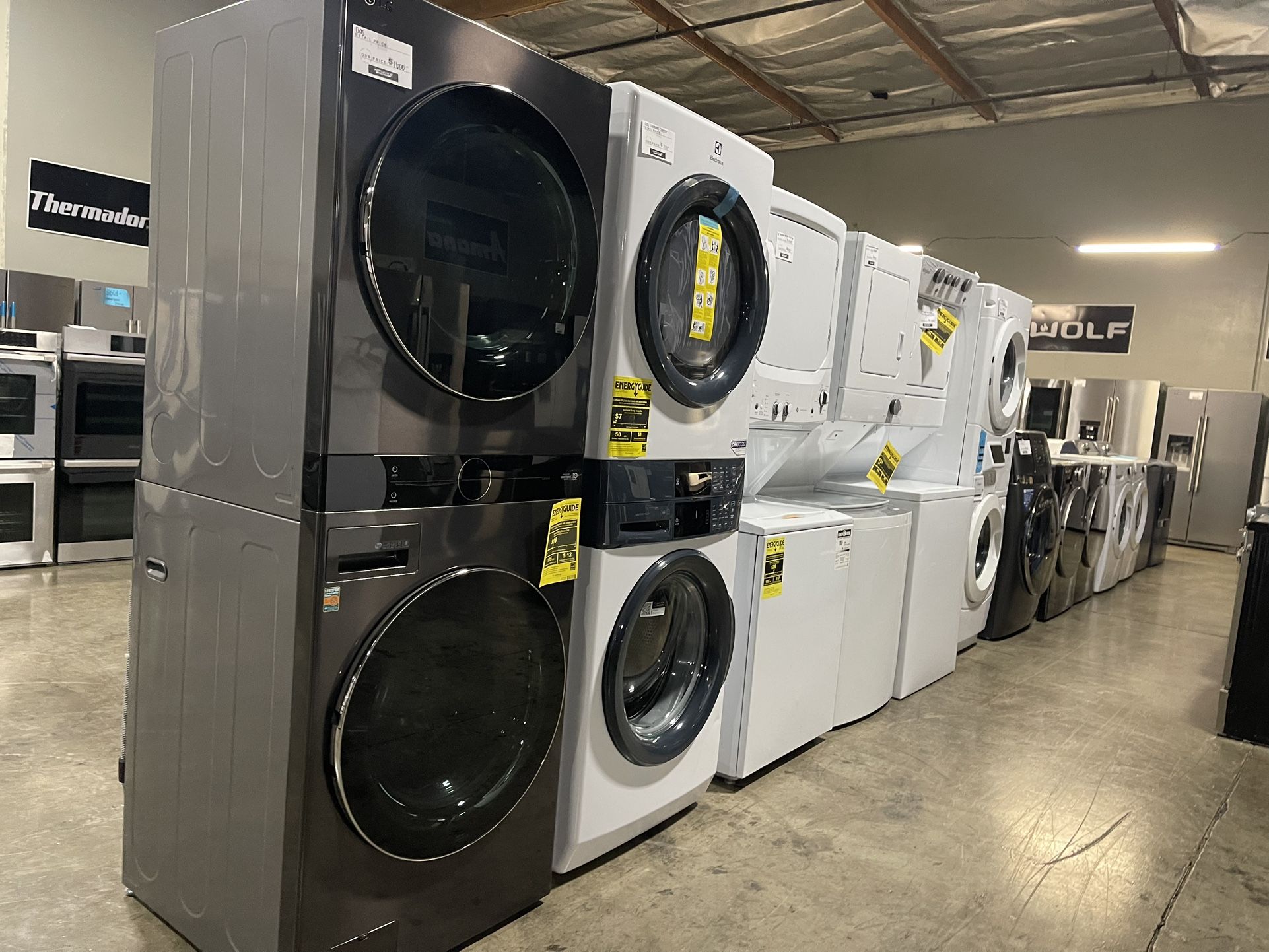 Stacked Washer And Dryer Units In stock