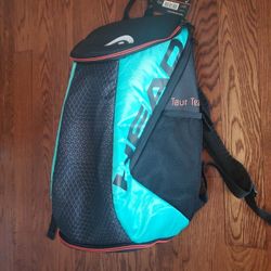Head  Tour Team BackPack (Black/Teal) tennis backpack Brand New