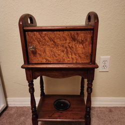 Humidor Smoking Side End Table