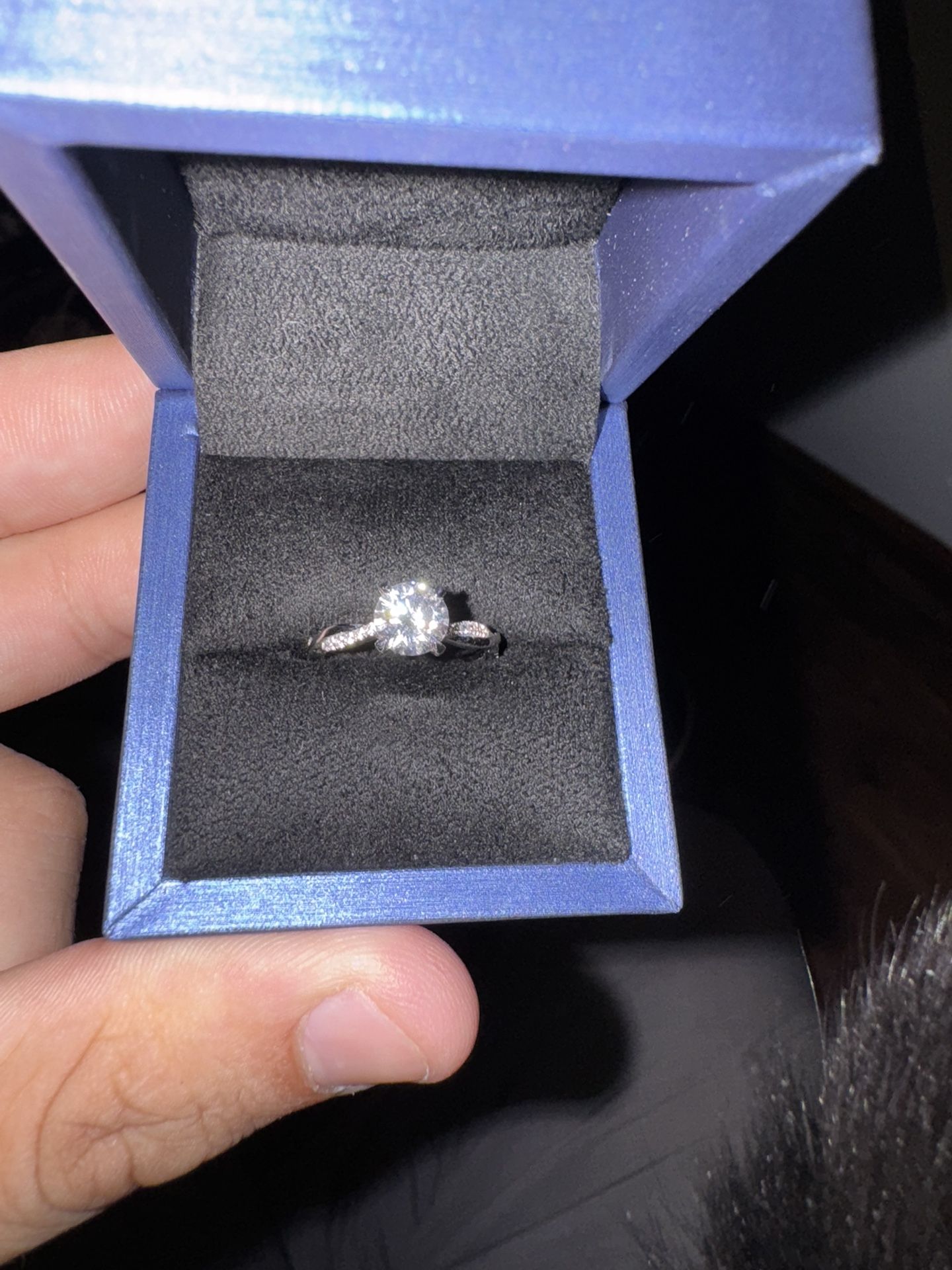 Size 5 New Unused Engagement Ring + Box