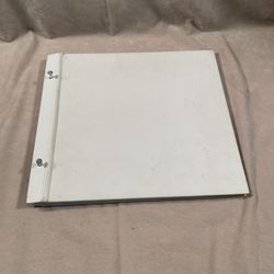 White Scrapbook Album