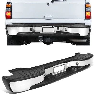 LA Zona Auto Parts 2000 To 2006 Chevrolet Suburban Tahoe Yukon Rear Back Bumper chrome Defensa Tracera cromado