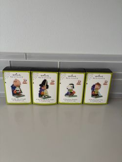 Hallmark Keepsake Peanuts Charlie Brown & The Gang Halloween Ornaments 2011 $22 each