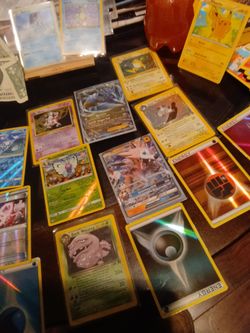 Rare pokemon cards and Yu-Gi-Oh rare cards