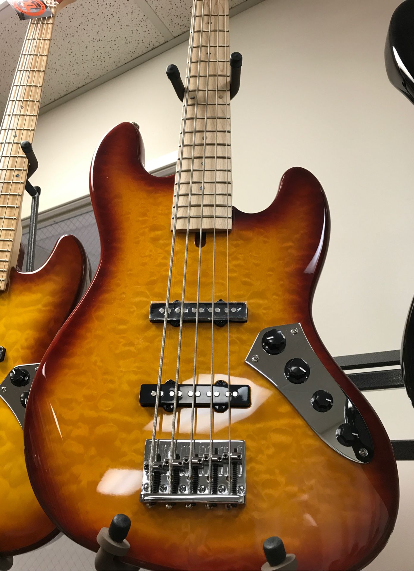 Overstock Sale! Allen Eden Guitars A-STOCK Disciple J-Bass 5 String Honeyburst
