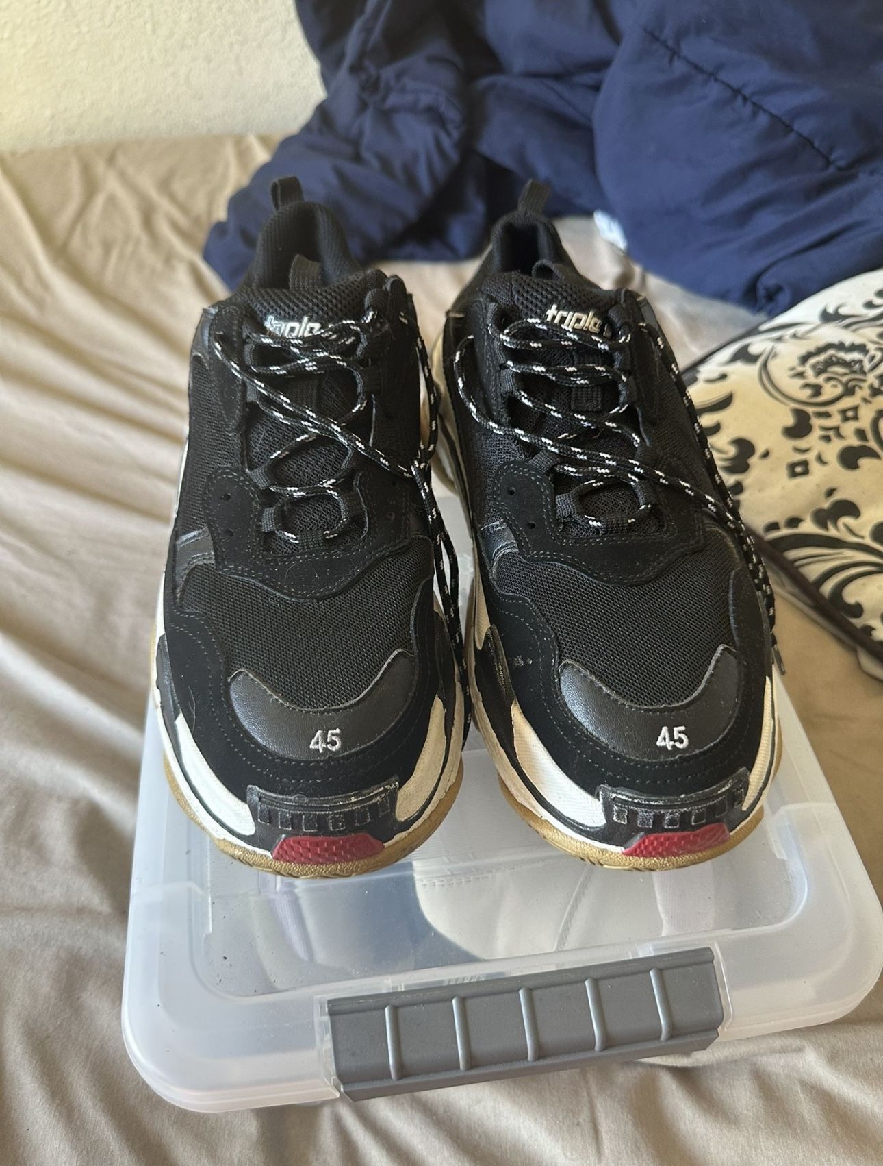 Balenciaga Triple S And Beanie