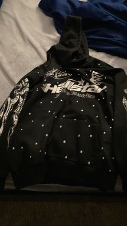 black and white hellstar hoodie