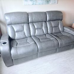 Electric Leather Sofá