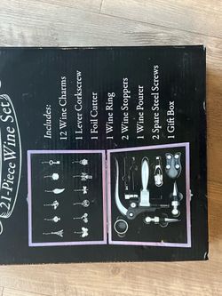 21-piece wine set new