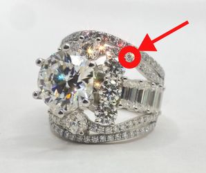 Look closely at this Grand Tier Multi cultural statement ring! Made with Moissanite Diamonds!
