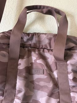 Victoria Secret PINK Duffle Bag Camo Tote Gym Travel Carry On