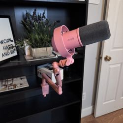 2 FIFINEs Dynamic Mics + 1 Pink Boom Arm (BM88) – Pro Setup!