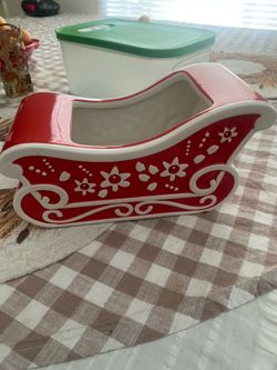 Ceramic Christmas container
