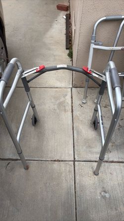 Adjustable Folding Walker with Front Wheels — $25