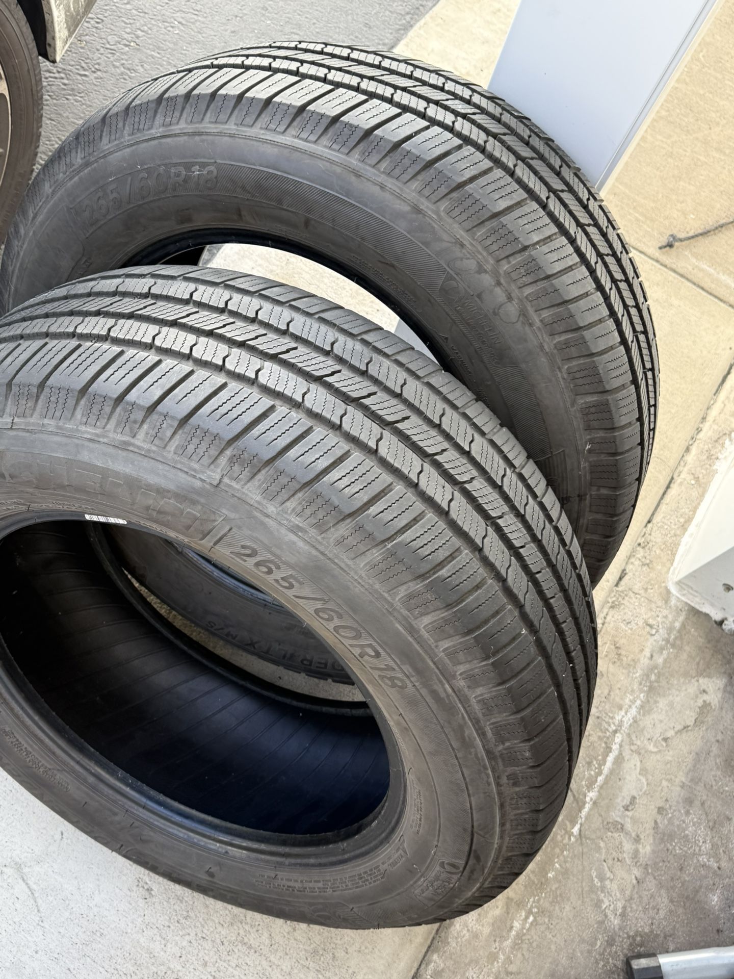 Michelin 265/60r18 Tires (2 Tires) Barely Used