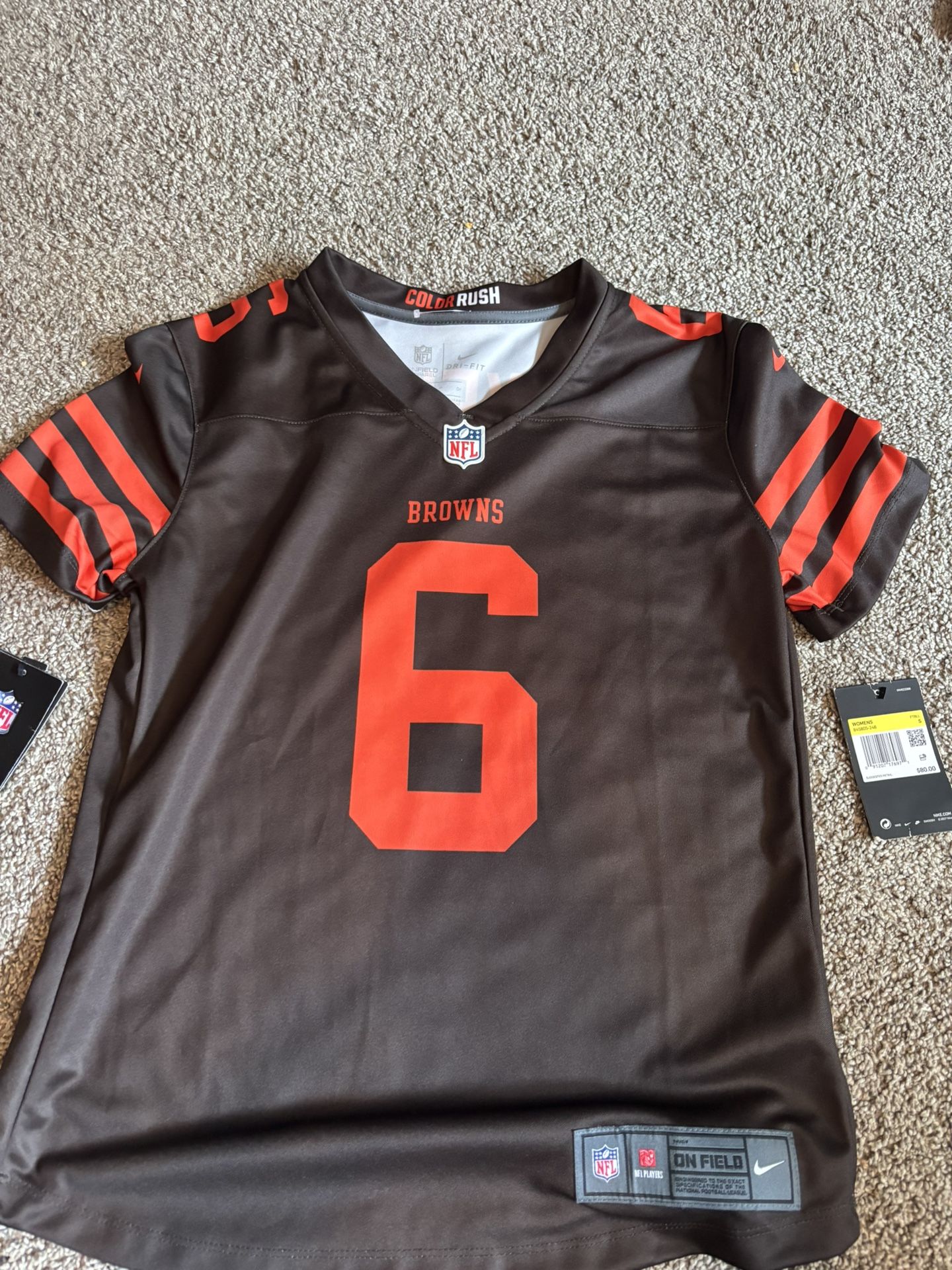 Browns Baker Mayfield Jersey Woman’s Small
