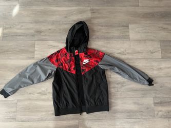 Nike Red, Black, Grey Windbreaker Jacket