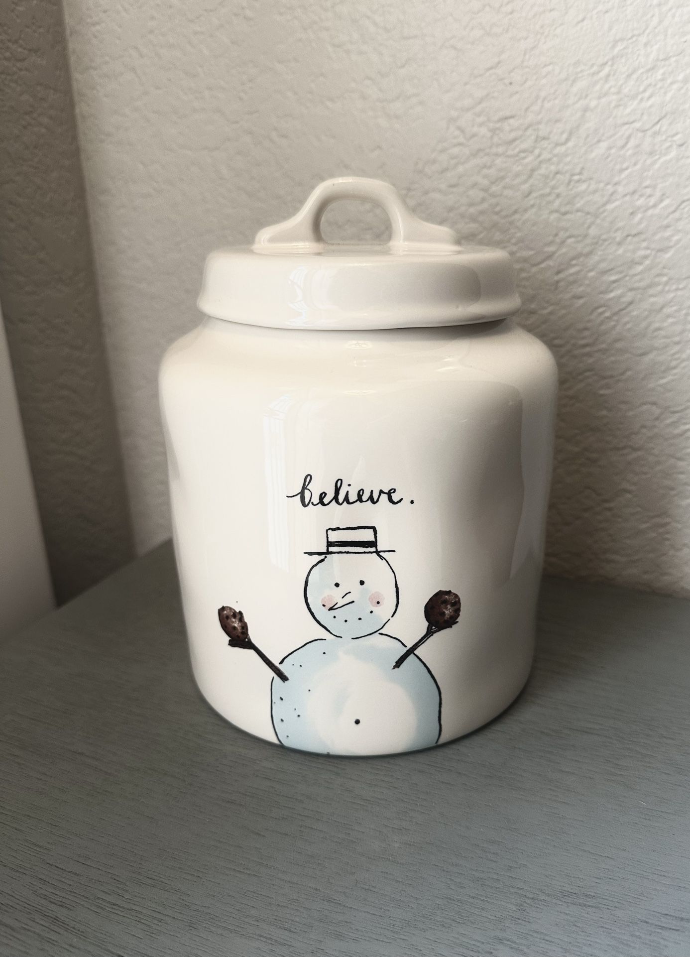 $25…New Rae Dunn large Farmhouse believe. canister.  Please pickup in the area of 36th Ave and Pinnacle peak within 24hours of take greatly appreciate