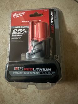 Milwaukee M12 RedLithium High Output XC5.0 Battery
