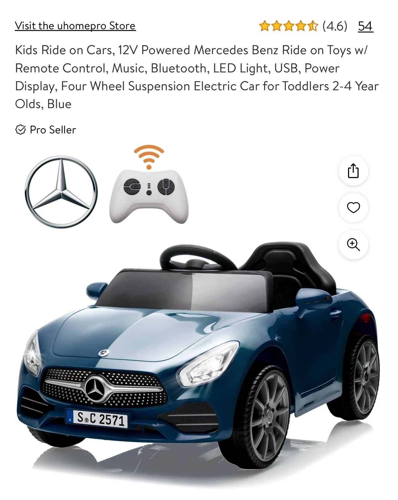 Mercedes Kids Electric car