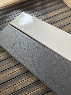 Glazed Porcelain Tiles  Mosaic 34,01 Sq Ft 1-3/4”x7-3/4” Dark Blue/Grey With White 