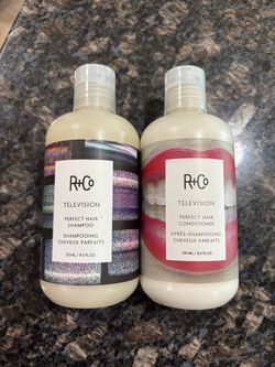 NEW R&CO TELEVISION PERFECT HAIR SHAMPOO AND CONDITIONER SET $30!