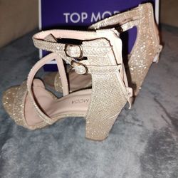 Champagne Heels Size 5.5