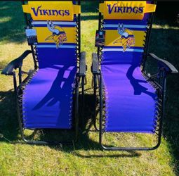 Minnesota Vikings Zero Gravity Chairs – Set of 2