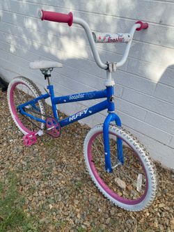 Huffy Sea Star 20 inch girls bike. Blue & Pink