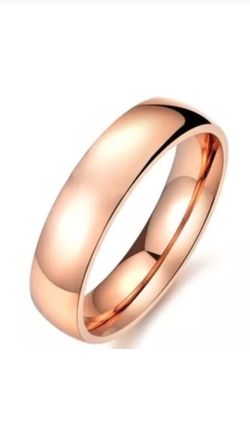 4mm Rose Gold Women Ring