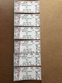 Tickets for the stone pony meatloaf presents Bat tribute band