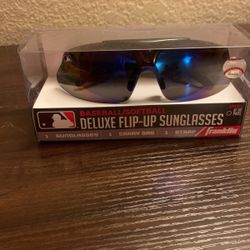 Franklin Sports Baseball Sunglasses - MLB Deluxe Flip-Up Sunglasses