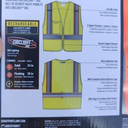 Rechargeable Safety Vest