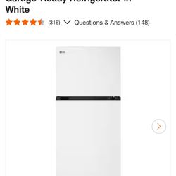 Brand New LG Garage Ready Refrigerator 