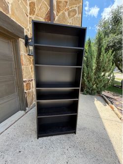 Bookcase black 80x31x11”