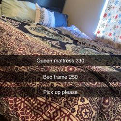 Queen Mattress/frame