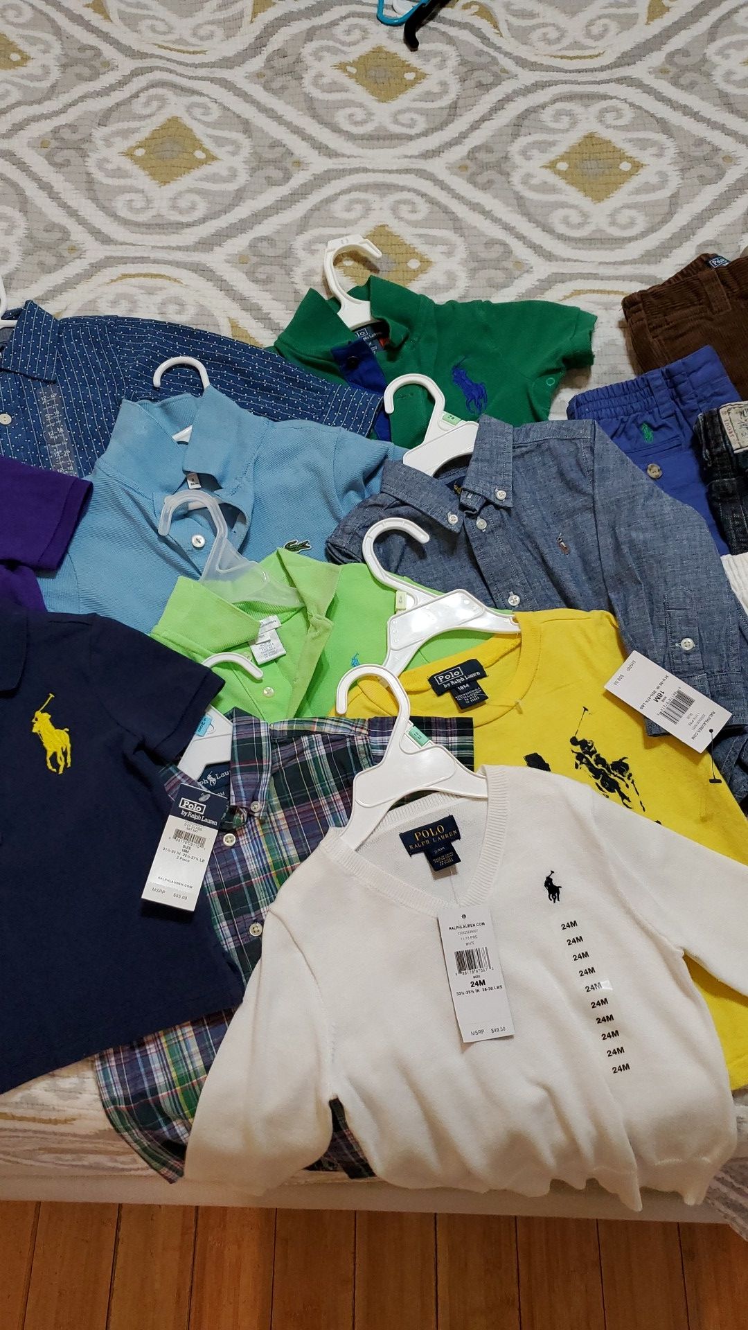 18M 24M, (14) Ralph Lauren, Polo, Lacoste, Baby Gap wholesale lot