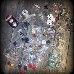 Huge Adult Jewelry Making  Lot Beads Galore